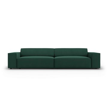 Canapea 4 locuri, Jodie, Micadoni Home, BL, 244x102x70 cm, poliester, verde