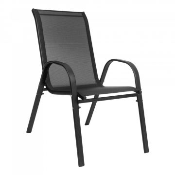 Set 4 scaune Arkadia negru H91 cm