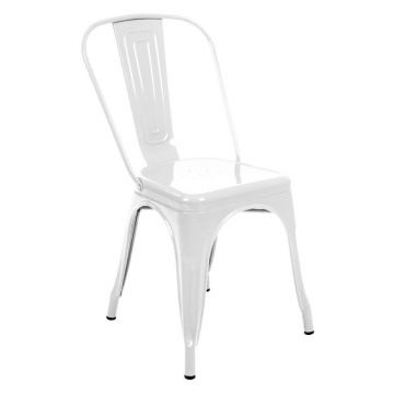 Set 4 scaune Hugo alb H85 cm