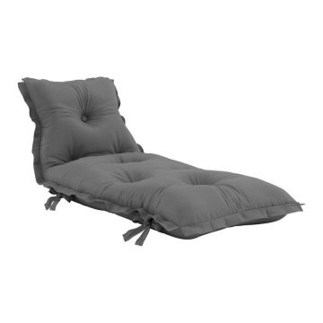 Futon variabil adecvat pentru exterior Karup Design OUT™ Sit&Sleep Dark Grey, gri închis