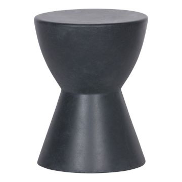 Taburet adecvat și pentru exterior WOOOD Dover, ø 35 cm, gri antracit