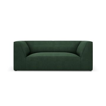 Canapea 2 locuri, Ruby, Micadoni Home, BL, 174x93x69 cm, poliester, verde