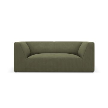 Canapea 2 locuri, Ruby, Micadoni Home, BL, 174x93x69 cm, velur, verde