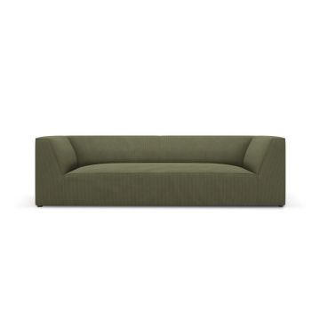 Canapea 3 locuri, Ruby, Micadoni Home, BL, 232x93x69 cm, velur, verde