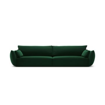 Canapea 4 locuri, Kaelle, Micadoni Home, BL, 248x110x85 cm, catifea, verde bottle