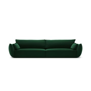 Canapea 4 locuri, Kaelle, Micadoni Home, BL, 248x110x85 cm, catifea, verde bottle