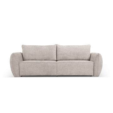 Canapea extensibila 3 locuri, Kaelle, Micadoni Home, BL, 244x97x91 cm, poliester chenille, bej