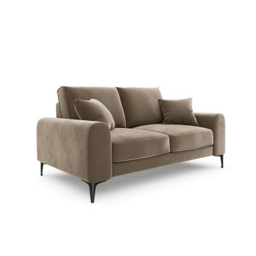 Canapea, Madara, Mazzini Sofas, 2 locuri, 172x102x90 cm, catifea, bej