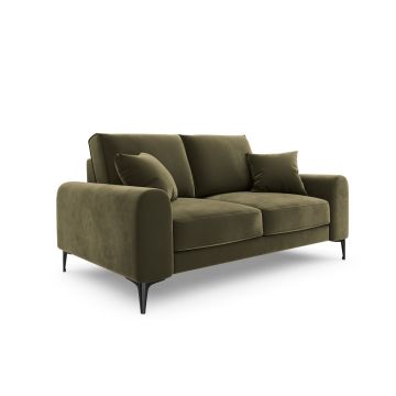 Canapea, Madara, Mazzini Sofas, 2 locuri, 172x102x90 cm, catifea, verde