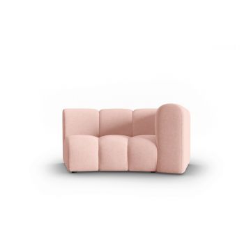 Modul canapea dreapta 1.5 locuri, Lupine, Micadoni Home, BL, 171x87x70 cm, poliester chenille, roz