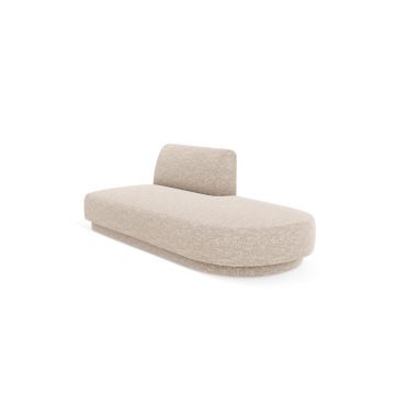 Modul canapea dreapta 2 locuri, Miley, Micadoni Home, BL, 158x85x74 cm, poliester chenille, bej