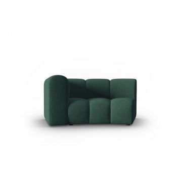 Modul canapea stanga 1.5 locuri, Lupine, Micadoni Home, BL, 171x87x70 cm, poliester chenille, verde