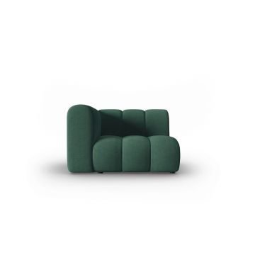 Modul canapea stanga 1 loc, Lupine, Micadoni Home, BL, 114x87x70 cm, poliester chenille, verde