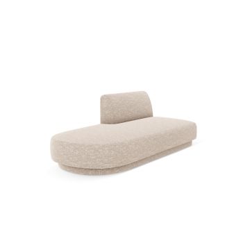 Modul canapea stanga 2 locuri, Miley, Micadoni Home, BL, 158x85x74 cm, poliester chenille, bej