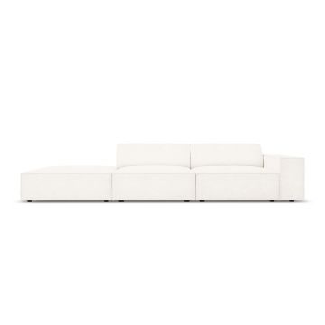 Canapea 3 locuri cotiera stanga, Jodie, Micadoni Home, BL, 262x102x70 cm, poliester Boucle, bej