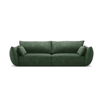 Canapea 3 locuri, Kaelle, Micadoni Home, BL, 208x100x85 cm, poliester chenille, verde bottle