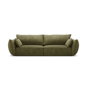 Canapea 3 locuri, Kaelle, Micadoni Home, BL, 208x100x85 cm, poliester chenille, verde