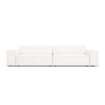 Canapea 4 locuri, Jodie, Micadoni Home, BL, 244x102x70 cm, poliester Boucle, bej