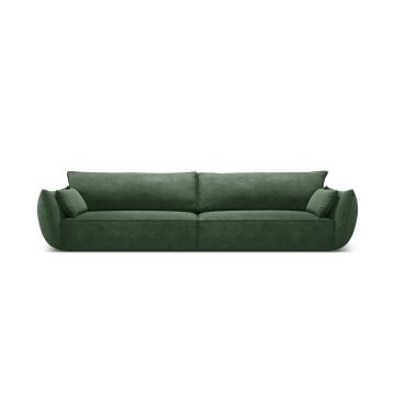 Canapea 4 locuri, Kaelle, Micadoni Home, BL, 248x110x85 cm, poliester chenille, verde bottle