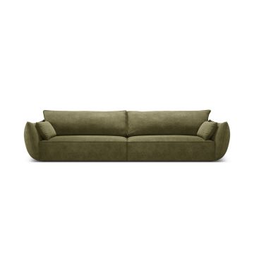 Canapea 4 locuri, Kaelle, Micadoni Home, BL, 248x110x85 cm, poliester chenille, verde