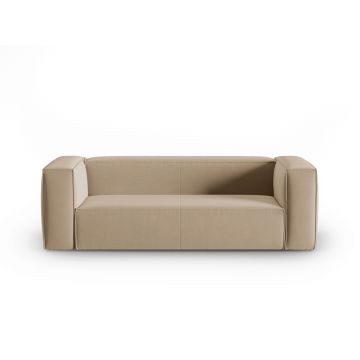 Canapea 3 locuri, Mackay, Cosmopolitan Design, 200x94x73 cm, catifea, bej sand