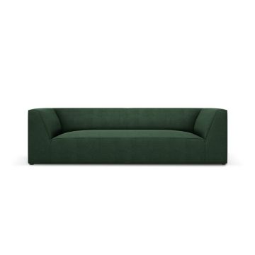 Canapea 3 locuri, Ruby, Micadoni Home, BL, 232x93x69 cm, poliester, verde