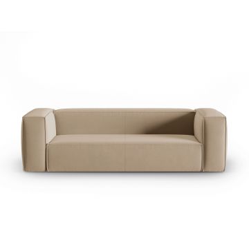 Canapea 4 locuri, Mackay, Cosmopolitan Design, 230x94x73 cm, catifea, bej sand