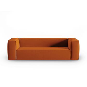 Canapea 4 locuri, Mackay, Cosmopolitan Design, 230x94x73 cm, catifea, teracota