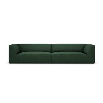 Canapea 4 locuri, Ruby, Micadoni Home, BL, 302x93x69 cm, poliester, verde