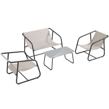 Outsunny Set de Mobilier de Gradina, Set de Conversatie Sofa | Aosom Romania