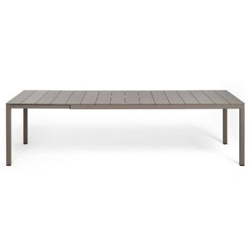 Masa exterior Nardi Rio 210 extensibila  max 280x100cm  baza aluminiu  tortora