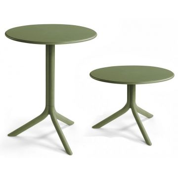 Masa exterior Nardi Spritz  h 76.5cm  diametru 60.5cm  verde agave