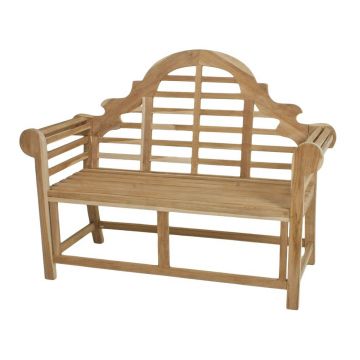 Bancă de grădină în culoare naturală din lemn masiv Picadilli – Garden Pleasure