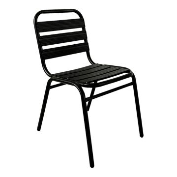 Scaun de gradina Sussie Chair, Pakoworld, 45x62x76 cm, aluminiu/otel, negru