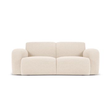 Canapea 2 locuri, Molino-101, Micadoni Home, 170x95x72 cm, tesatura boucle, bej