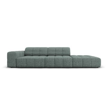 Canapea 3 locuri cotiera dreapta, Jennifer-140, Micadoni Home, 262x102x70 cm, tesatura chenille din poliester, petrol