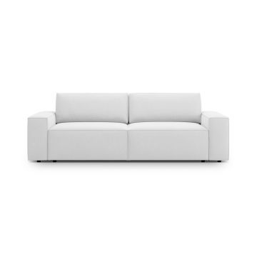 Canapea extensibila 3 locuri, Jodie-78, Micadoni Home, 247x107x86 cm, tesatura structurata, bej deschis