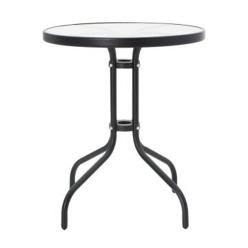 Masă Watson metal și sticlă 60x70cm
