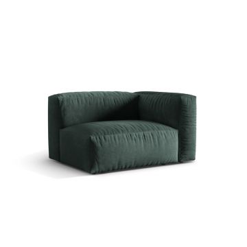 Modul dreapta pentru canapea, 1 loc, Martina-120, Micadoni Home, 121x106x75 cm, catifea, petrol