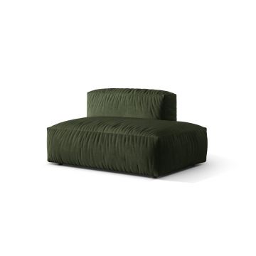 Modul dreapta pentru canapea, 2 locuri, Martina-120, Micadoni Home, 133x106x75 cm, catifea, verde