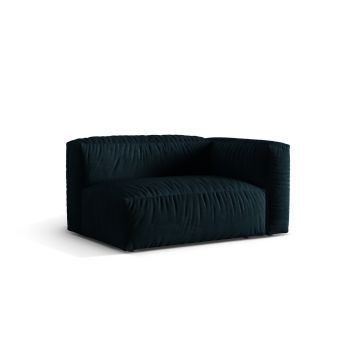 Modul dreapta pentru canapea, 1 loc, Martina-120, Micadoni Home, 160x106x75 cm, catifea, petrol inchis