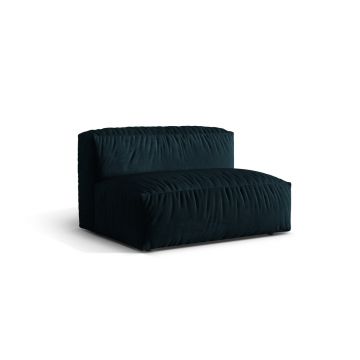 Modul pentru canapea, 1 loc, Martina-120, Micadoni Home, 132x106x75 cm, catifea, petrol inchis