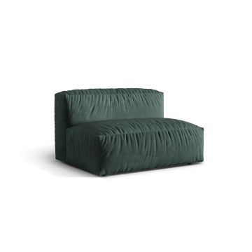 Modul pentru canapea, 1 loc, Martina-120, Micadoni Home, 132x106x75 cm, catifea, petrol