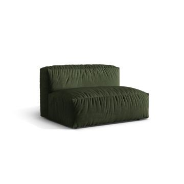 Modul pentru canapea, 1 loc, Martina-120, Micadoni Home, 132x106x75 cm, catifea, verde