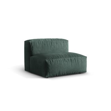 Modul pentru canapea, 1 loc, Martina-120, Micadoni Home, 92x106x75 cm, catifea, petrol