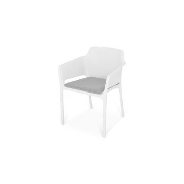 Scaun BAILEY lungime 61.5 latime 58.5 inaltime 79.5 alb cu gri