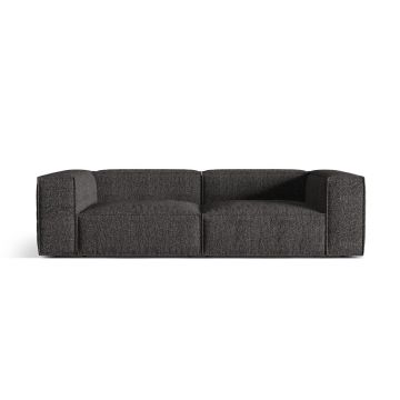Canapea 4 locuri, Nuria-260, Micadoni Home, 250x110x72 cm, tesatura boucle, antracit