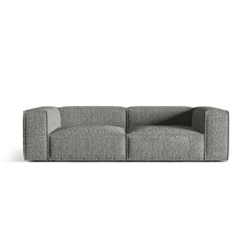 Canapea 4 locuri, Nuria-260, Micadoni Home, 250x110x72 cm, tesatura boucle, grafit