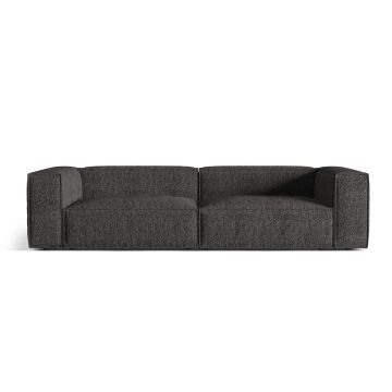 Canapea 5 locuri, Nuria-260, Micadoni Home, 290x110x72 cm, tesatura boucle, antracit