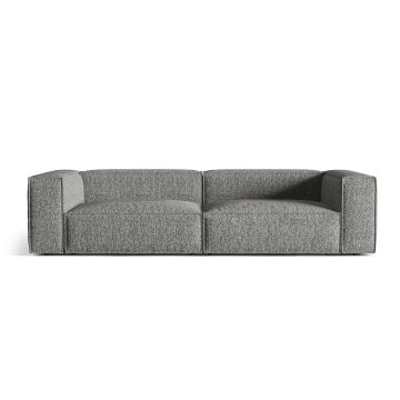 Canapea 5 locuri, Nuria-260, Micadoni Home, 290x110x72 cm, tesatura boucle, grafit